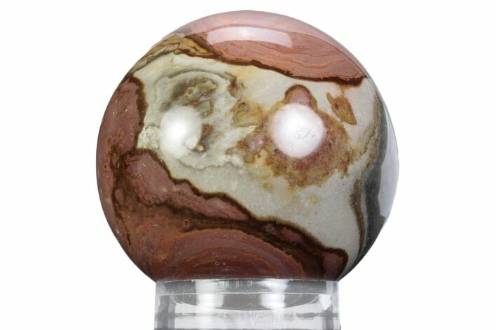 Polished Polychrome Jasper Sphere - Madagascar #383933
